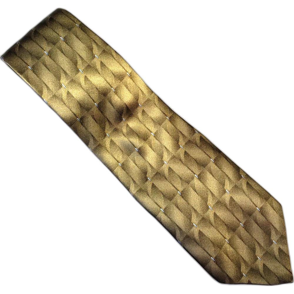 George Machado Platinum Silk Tie- Olive Blue 59”